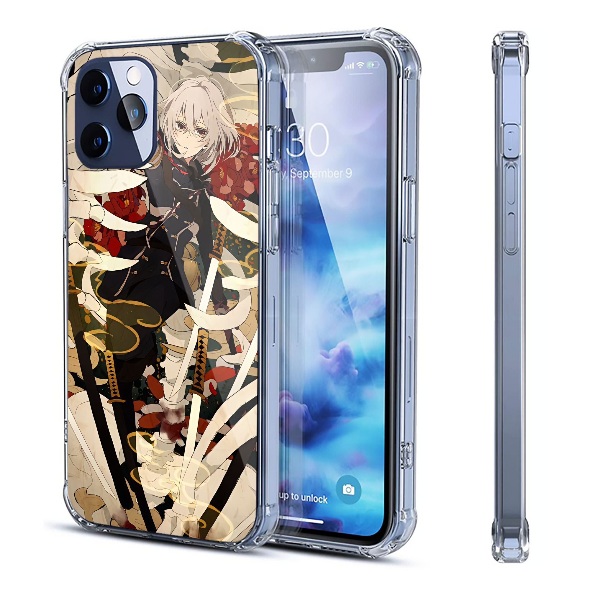 （画像用） 刀剣乱舞 Touken Ranbu 【iPhone 12シリーズ対応】透明スマホケース（クリアソフトケース）